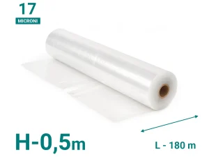 Стрейтч пленка 17мкм Н-0.5м L-180 м/п