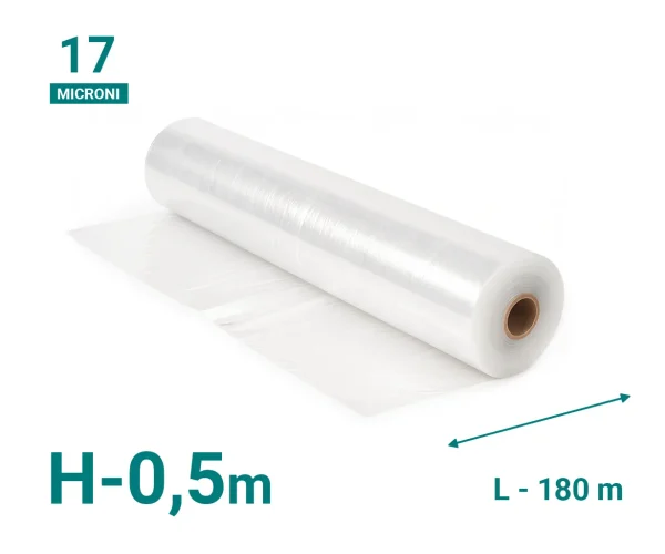 38462 Стрейтч пленка 17мкм Н-0.5м L-180 м/п