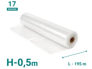 Стрейтч пленка 17мкм Н-0.5м L-195 м/п