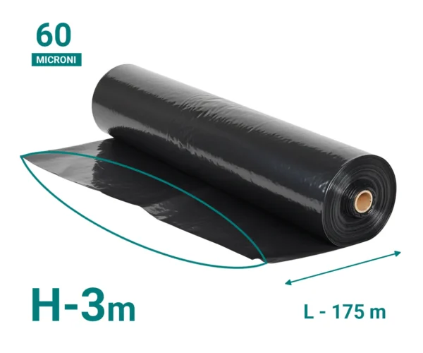 Folie neagra 60 micr Н-3m L-175m
